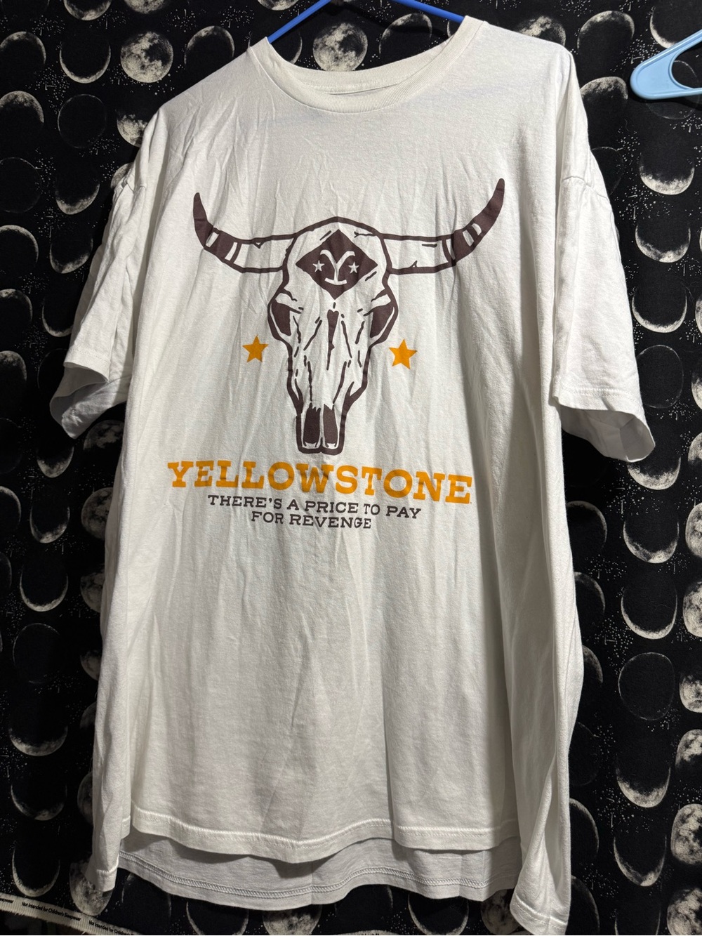 Men's White Yellowstone Price for Revenge Shirt 3XL